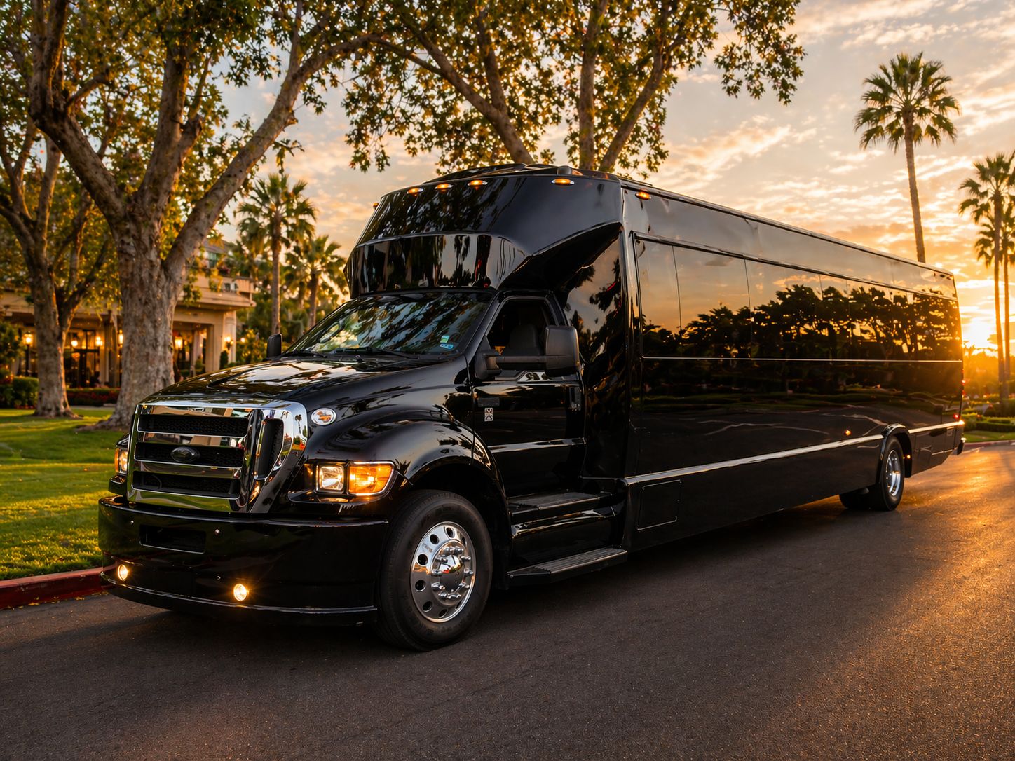Forty-five passenger party bus