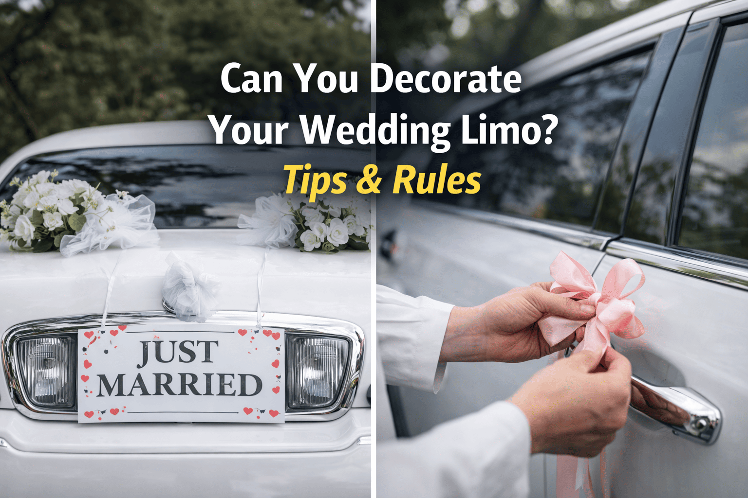 Can You Decorate Your Wedding Limo? Tips & Rules