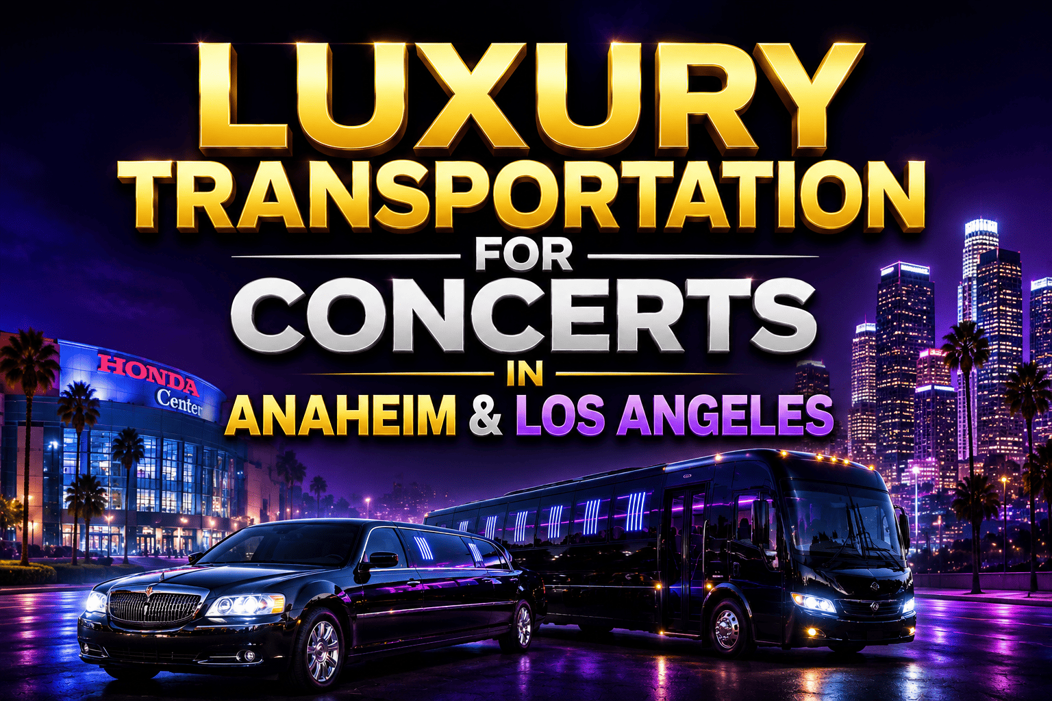 Luxury Transportation for Concerts in Anaheim & Los Angeles