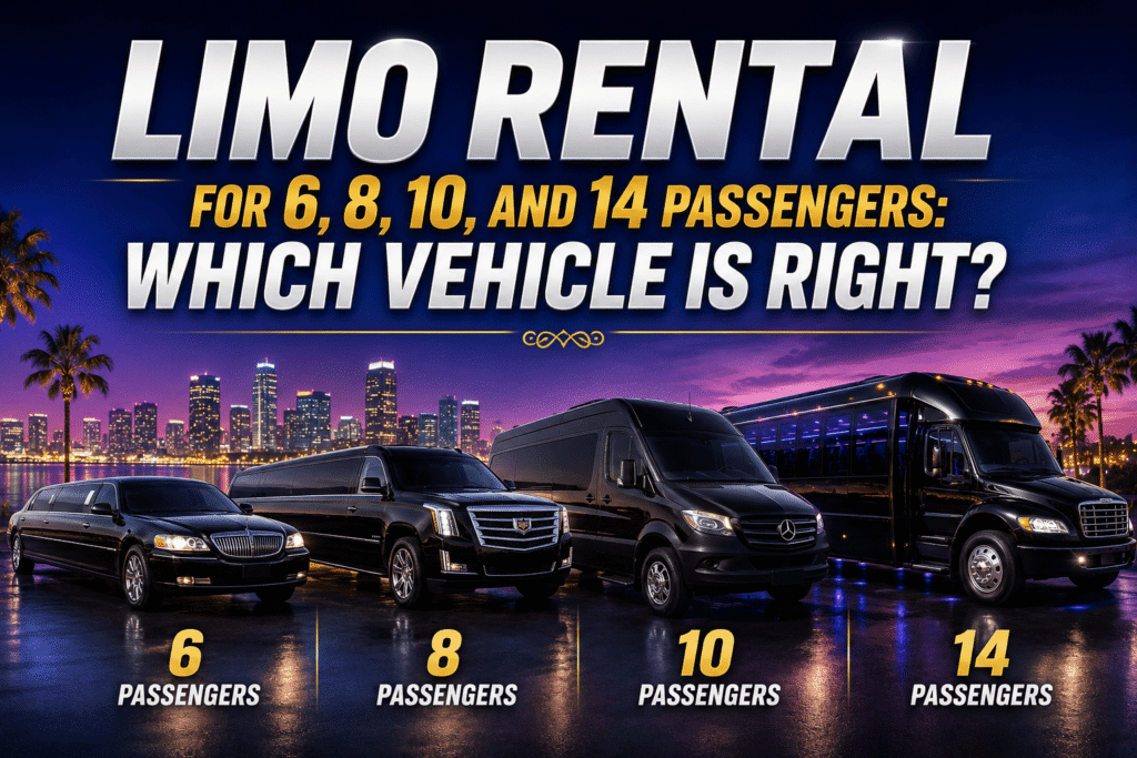 Limousine options for small and large groups