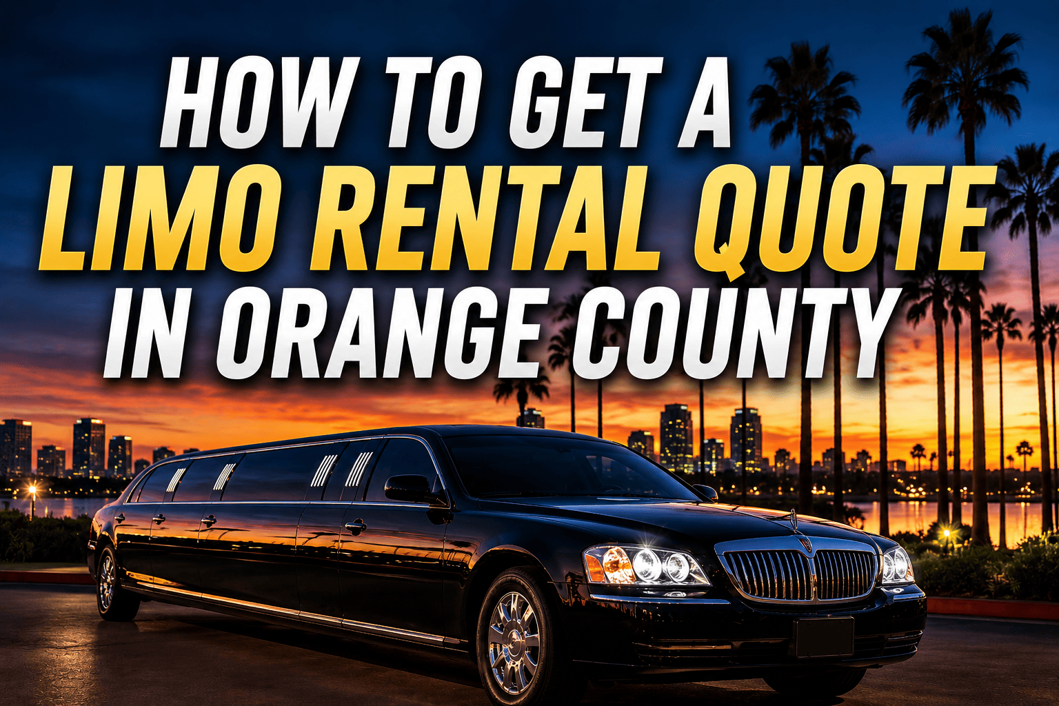 How to Get a Limo Rental Quote in Orange County