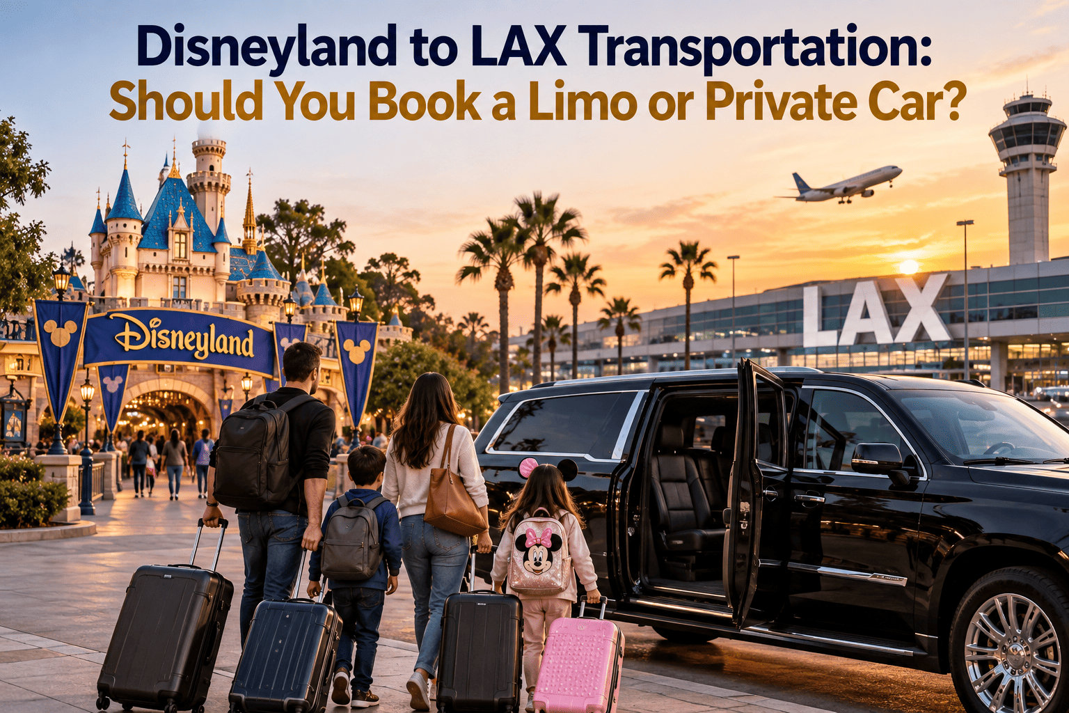 Disneyland to LAX Transportation: Limo or Private Car?