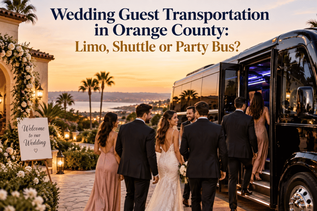 Wedding guest transportation in Orange County